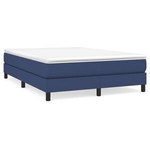 vidaXL Struttura Letto a Rete a Molle Blu 140x190 cm in Tessuto