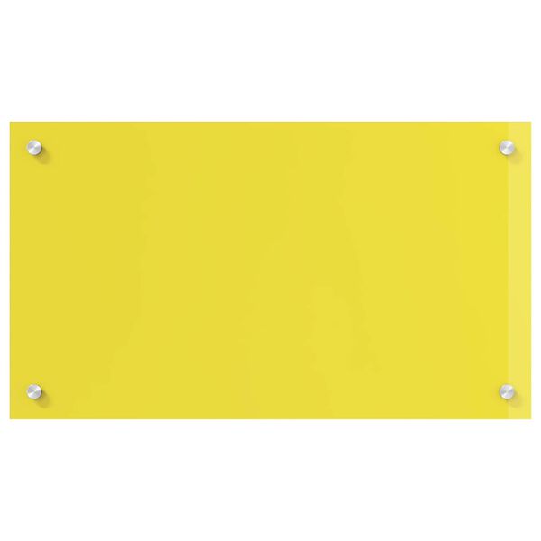 vidaXL Rivestimento da Cucina Giallo 70 x 40 x 0,6 cm vetro temperato