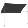 vidaXL Tenda da Sole Retrattile Manuale 350 cm Antracite