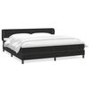 vidaXL Giroletto a Molle con Materassi Nero 200x220 cm in Velluto