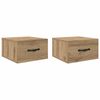 vidaXL Armadio da Notte 2 pz rovere artigianale 35 x 35 x 20 cm
