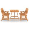 vidaXL Set da Pranzo da Giardino 5 pz in Legno Massello di Acacia
