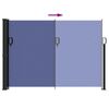 vidaXL Tenda da Sole Laterale Retrattile Blu 140x600 cm