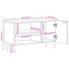 vidaXL Unit&agrave; TV con porta Legno di Acacia Massello 80 x 31,5 x 46 cm