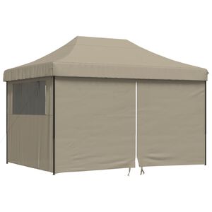 vidaXL Tenda Party 410 x 279 x 315 cm Tortora con telaio nero