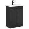 vidaXL Set di mobili per il bagno Nero 78,5 x 37,5 x 81 cm