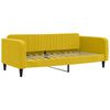 vidaXL Divano Letto Estraibile con Cassetti Giallo 100x200cm Velluto
