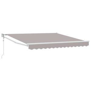 vidaXL Tenda Retrattile Grigio chiaro 350 x 250 cm