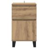 vidaXL Credenza rovere artigianale 35 x 40 x 70 cm Legno multistrato