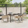 vidaXL Set da Pranzo per Giardino 5 pcs Beige polyrattan