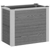 vidaXL Letto rialzato da giardino Grigio 50 x 30 x 42 cm