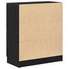 vidaXL Credenza Rovere Nero 60 x 30 x 70 cm Legno multistrato