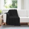 vidaXL Coperte da Pile 6 pcs Nero 150 x 130 cm Panno