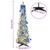 vidaXL Albero di Natale artificiale con 100 LED Bianco 150 cm PVC