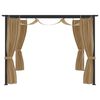 vidaXL Gazebo 4x3 m Grigio Talpa
