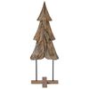 vidaXL Albero di Natale Marrone 121 cm Legno di teak solido