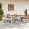 vidaXL Sedia da Giardino 8 pcs Marrone 56 x 57 x 87cm