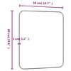 vidaXL Specchio da Parete Dorato 50x60 cm Rettangolare