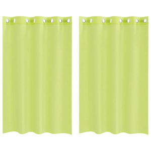vidaXL Tende in Voile con Occhielli 2 pz Verde Mela 140x175 cm