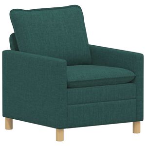 vidaXL Divano Verde Scuro 76 x 81 x 87,5 cm Tessuto