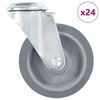 vidaXL Ruote Girevoli con Foro per Bullone 24 pz 100 mm