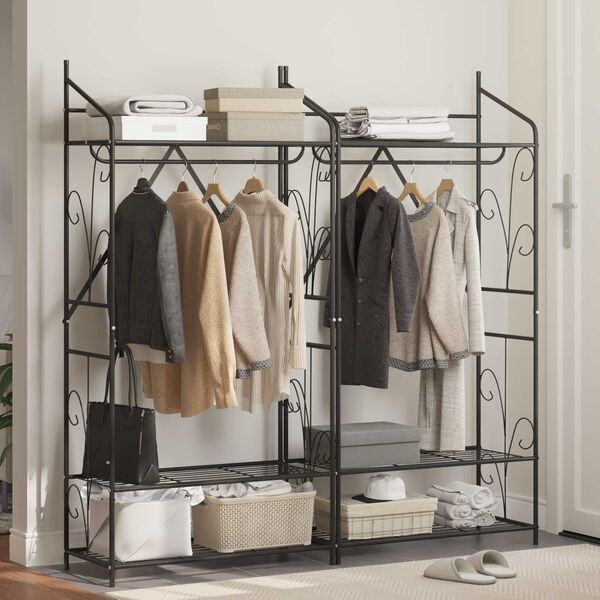 vidaXL Armadio Aperto Tinta unita 2 pcs 78 x 36 x 158 cm