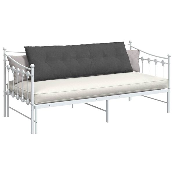 vidaXL Cuscino per Schiena Grigio scuro 160 x 50 cm Tessuto in Cords