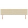 vidaXL Testiera con testiera Crema 180 cm Pelle Sintetica