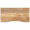 vidaXL Piano Scrivania con Curva 110x50x2,5cm Massello Grezzo di Mango
