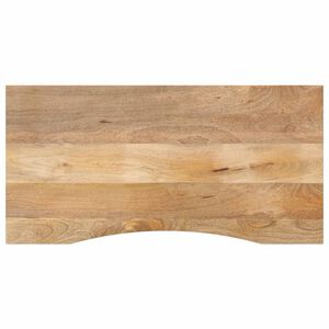 vidaXL Piano Scrivania con Curva 110x50x2,5cm Massello Grezzo di Mango