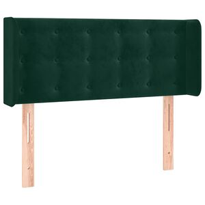 vidaXL Testiera ad Orecchio Verde Scuro 83x16x78/88 cm in Velluto