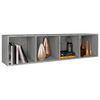 vidaXL Libreria/Mobile TV Grigio Sonoma 36x30x143 cm Legno Multistrato