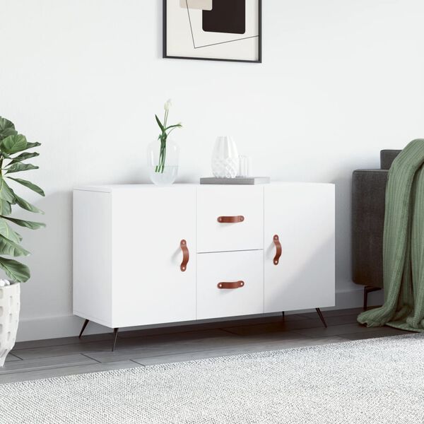 vidaXL Credenza Bianca 100x36x60 cm in Legno Multistrato