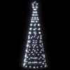 vidaXL Albero di Natale a LED 200 LED Bianco Freddo 180 cm