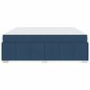 vidaXL Struttura del letto con materasso Blu 180 x 200 cm Tessuto