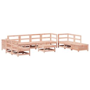 vidaXL Set Divani da Giardino 11 pz in Legno Massello Abete Douglas