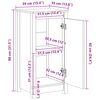 vidaXL Credenze 2 pz 39x35x80 cm in Legno Massello di Pino