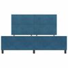 vidaXL Letto a molle con testiera Blu Scuro 180 x 200 cm Velluto