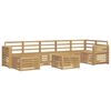 vidaXL Set di divani da esterno 8 pz Bianco Legno di Acacia Massello