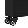 vidaXL Carrello Portaoggetti Stretto Nero 48x13x68 cm in Truciolato