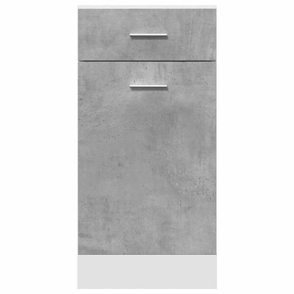 vidaXL Armadio Inferiore Cassetto “Lyon” Grigio Cemento 40x46x81,5