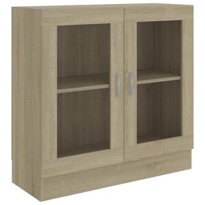 vidaXL Vetrina Rovere Sonoma 82,5x30,5x80 cm in Legno Multistrato