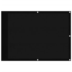 vidaXL Paravento da Balcone Nero 75x700 cm 100% Poliestere Oxford