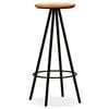 vidaXL Sedie da Bar 4 pz Legno Massello di Recupero