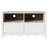 vidaXL Mobile TV Drammen Bianco 99 x 43 x 55 cm Legno massello di pino