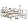 vidaXL Letto Libreria senza Materasso Bianco 150x200 cm Legno di Pino