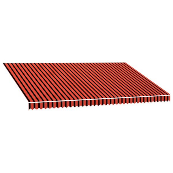 vidaXL Tenda da Sole in Tela Arancione e Marrone 5x3 m