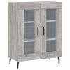 vidaXL Credenza Grigio Sonoma 69,5x34x180 cm in Legno Multistrato