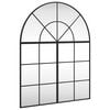 vidaXL Specchio da Parete Nero 80x100 cm Arco in Ferro