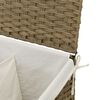 vidaXL Cesto Portabiancheria con 2 Sezioni 53x35x57 cm Polyrattan